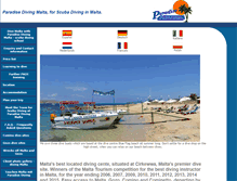 Tablet Screenshot of paradisediving.com